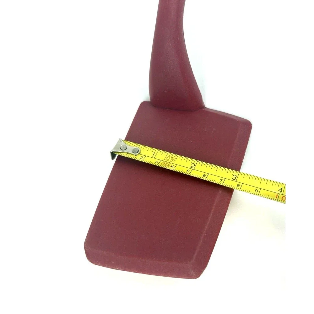 Bialetti Maroon 12” Spatula Heat Resistant Kitchen Turner with Hanging Hook